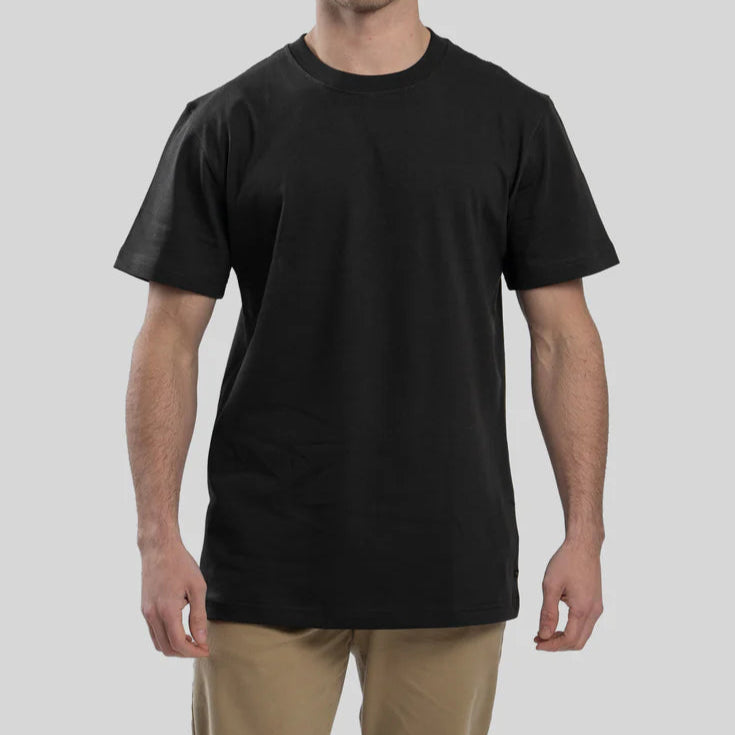 POLERA ESENCIAL NEGRA  HOMBRE 100% ALGODON PREMIUM